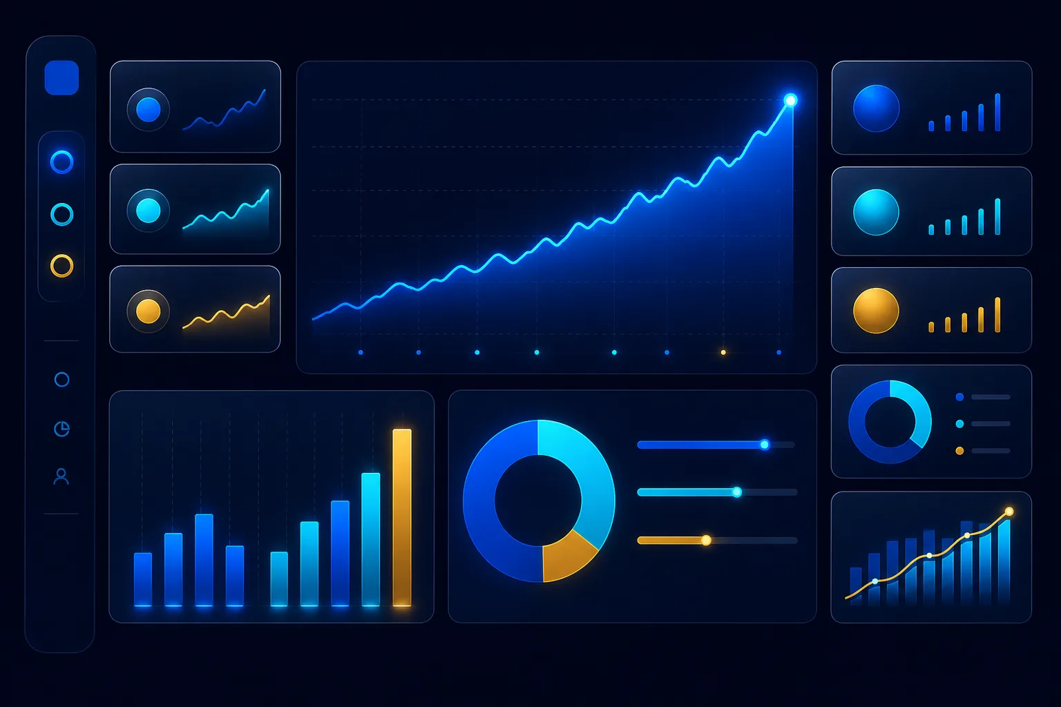 Adzyn marketing analytics dashboard with growth charts